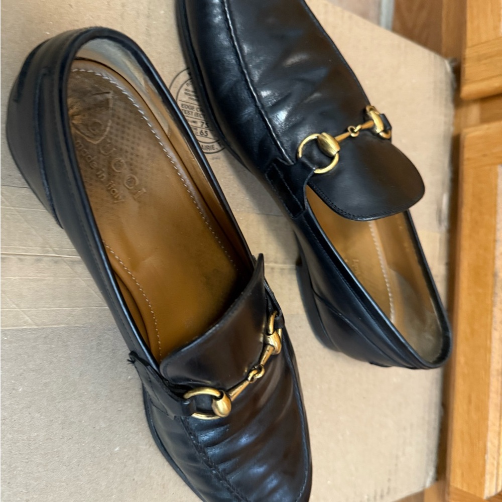 Gucci classic loafers 8 1/2 black excellencet cond taken care of - Picture 6 of 16